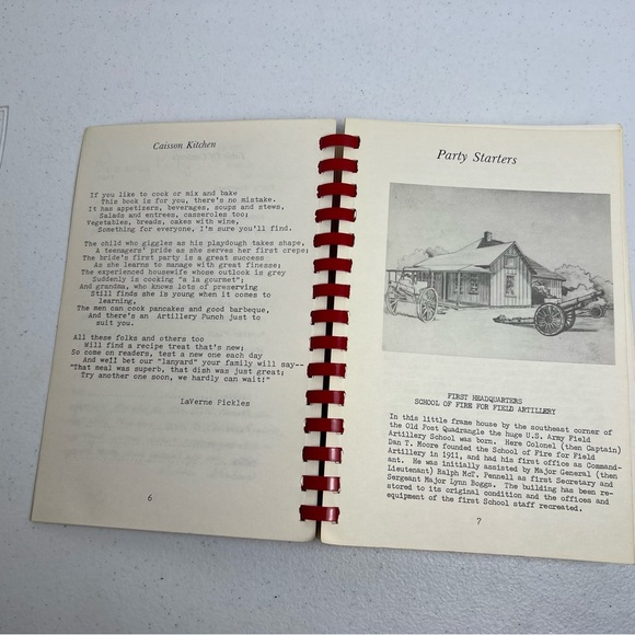 70’s Caisson Kitchen Spiral Cookbook Second Printing Oklahoma Military Ft Sill - Picture 9 of 10